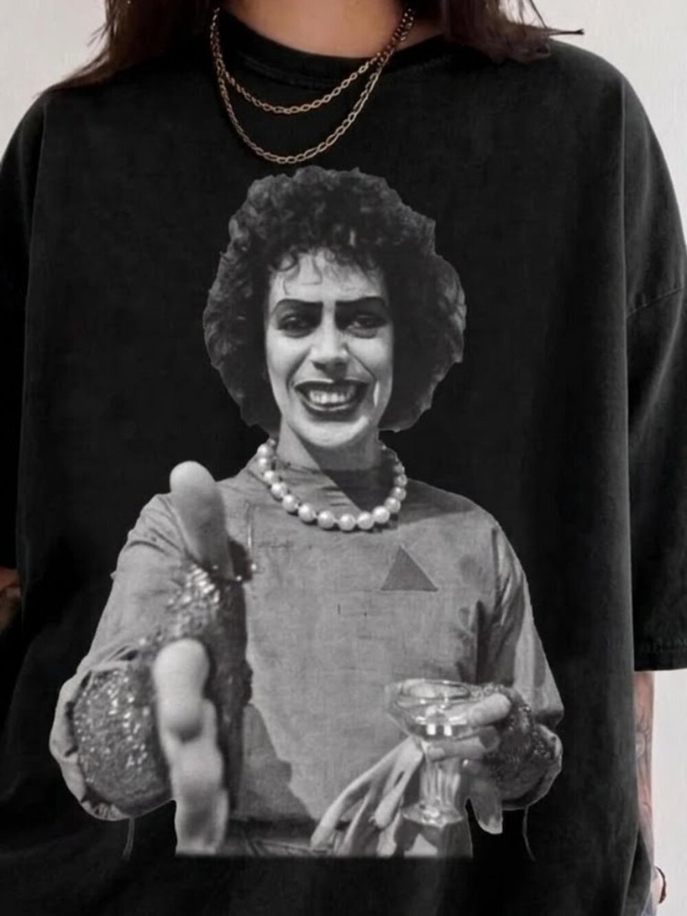 Vintage Tim Curry Retro 90s Graphic Tee, Classic Horror Shirt